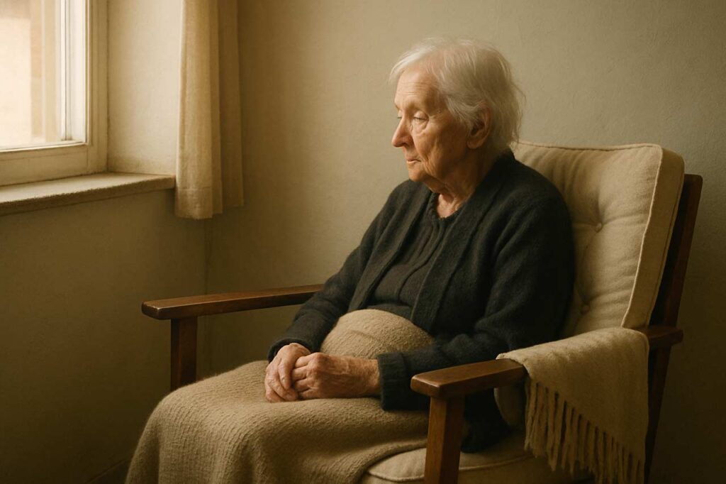 A calm room setting that encourages awareness of small comfort changes